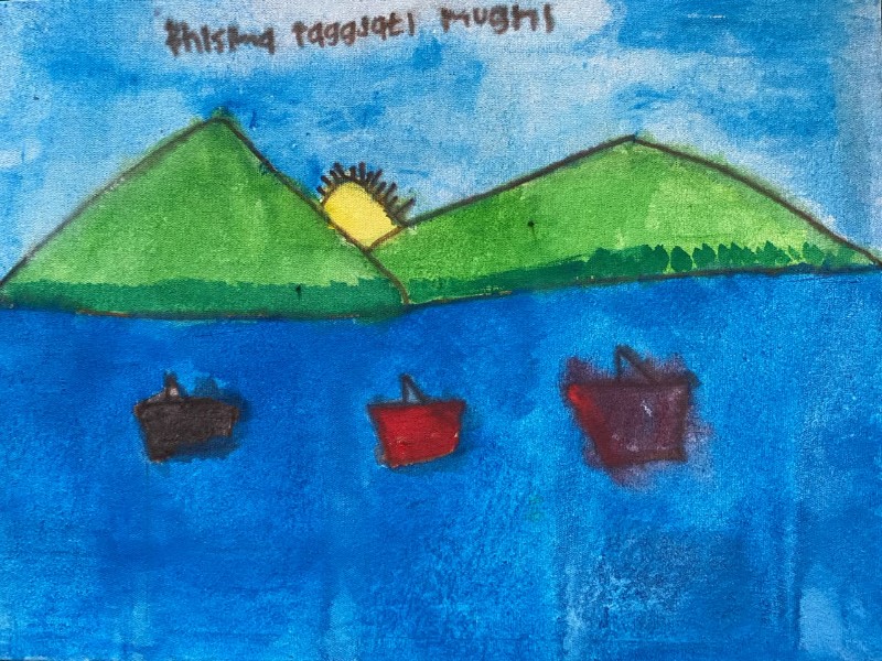 lukisan pantai sadeng