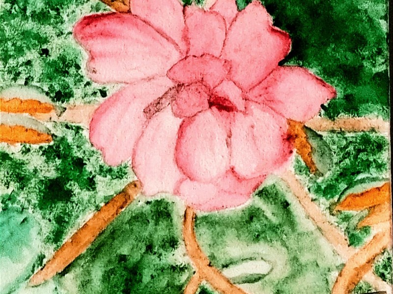 Lukisan Bunga Mawar