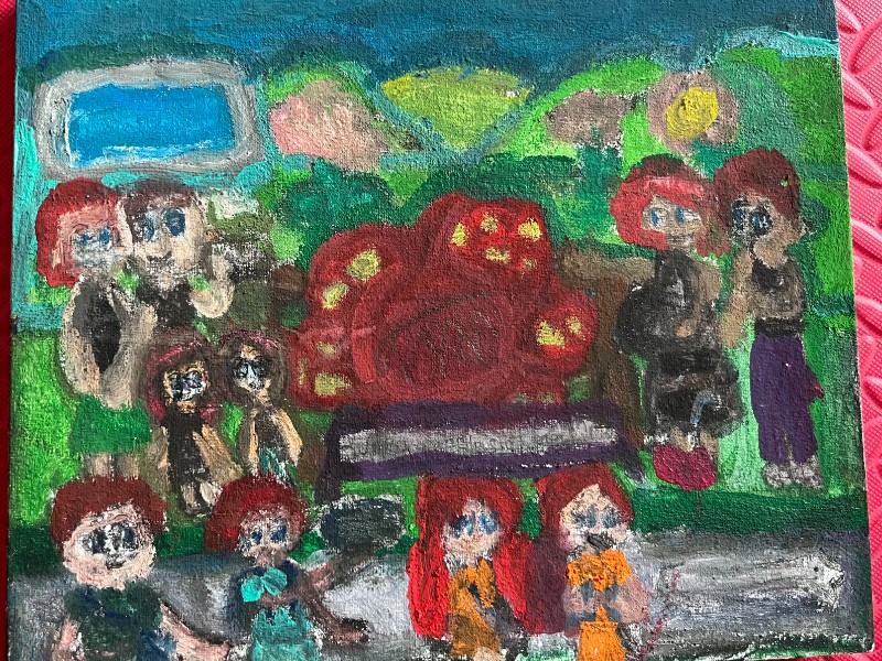 Lukisan Bunga Rafflesia
